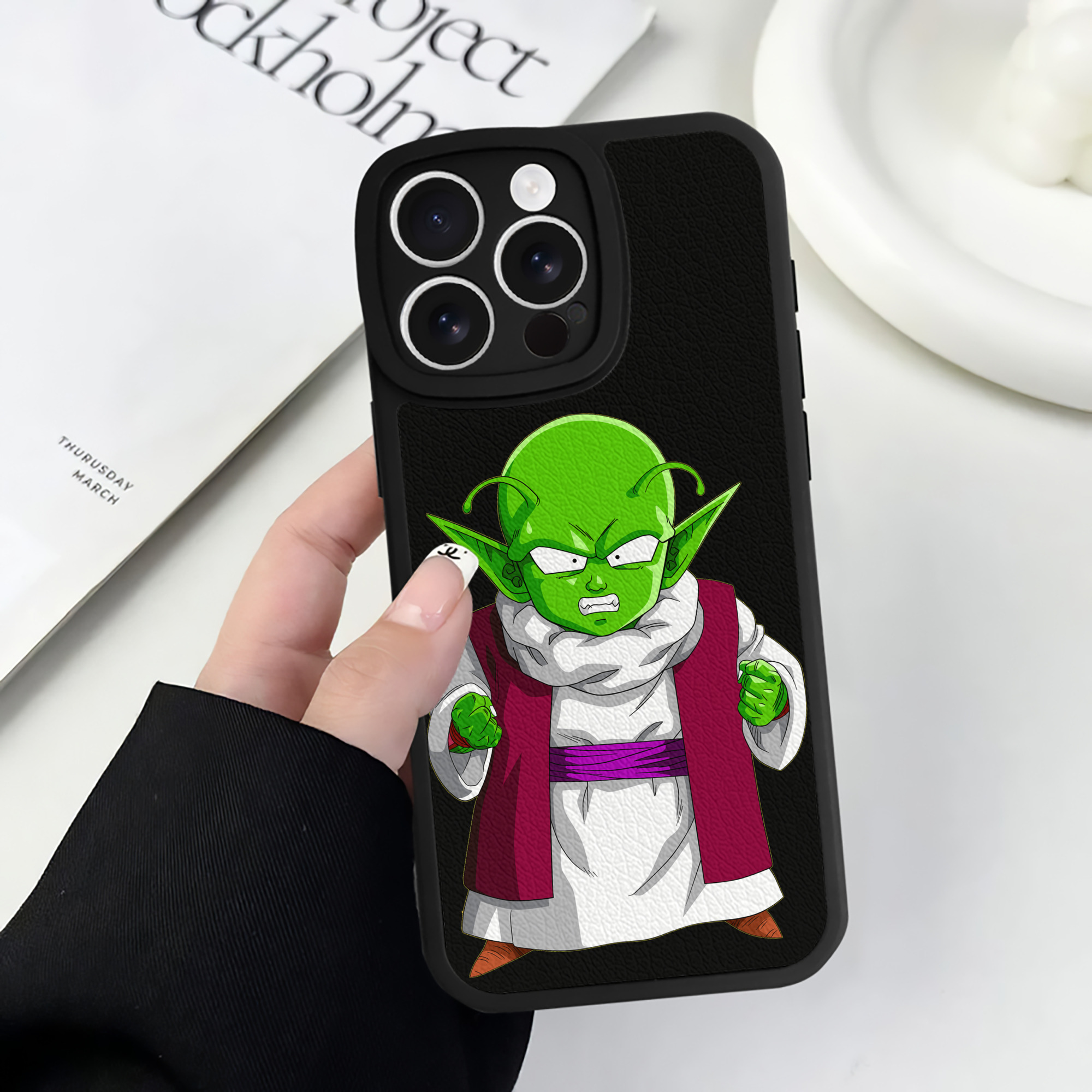 （画像用） ドラゴンボール ピッコロ DRAGON BALL Piccolo 【iPhone 16シリーズ対応】シリコンスマホケース（レザー調） 材質：シリコン